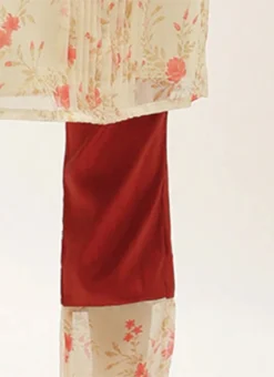 Beige Digital Printed Organza Kurta Set After Six Wear -Mahra Clothing Shop Beige Digital Printed Organza Kurta Set KSBS02202389 rrc4