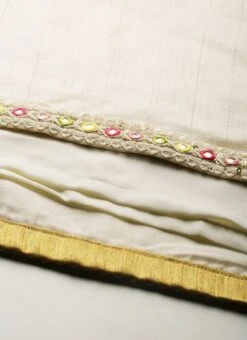 Beige N Yellow Embroidered Pleated Dress Festive Wear -Mahra Clothing Shop Beige N Yellow Embroidered Pleated Dress DRBS02108629 rrc4