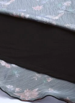 Black Chinon Side Cut Out Dress After Six Wear -Mahra Clothing Shop Black Chinon Side Cut Out Dress DRBS02308941 rrc4