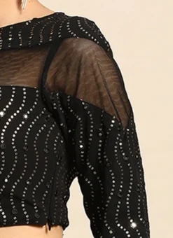 Black Embroidered Blouse Festive Wear -Mahra Clothing Shop Black Embroidered Blouse BLBS02305178 rrc3