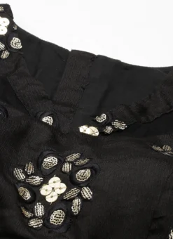 Black Embroidered Blouse N Gathered Lehenga Party Wear -Mahra Clothing Shop Black Embroidered Blouse N Gathered Lehenga GHBS02204800 rrc1