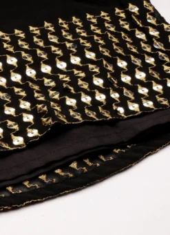 Bottom From Black Embroidered Georgette Gharara Set After Six Wear 15 Bottom From Black Embroidered Georgette Gharara Set After Six Wear -Mahra Clothing Shop Black Embroidered Georgette Gharara Set IWBS02301100 rrc4 1