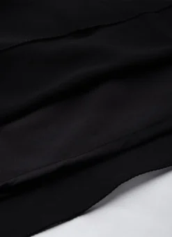 Black Embroidered Jumpsuit With Detachable Sleeve Festive Wear Party Wear -Mahra Clothing Shop Black Embroidered Jumpsuit With Detachable Sleeve DRBS02211024 rrc3