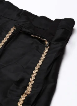 Dupatta From Black Embroidered Kali Lehenga Set After Six Wear -Mahra Clothing Shop Black Embroidered Kali Lehenga Set GHBS02209756 rrc2