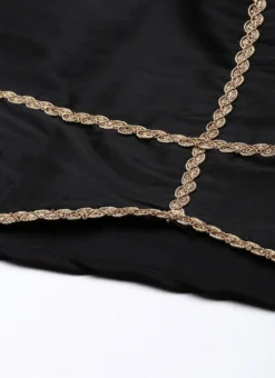 Dupatta From Black Embroidered Kali Lehenga Set After Six Wear -Mahra Clothing Shop Black Embroidered Kali Lehenga Set GHBS02209756 rrc4