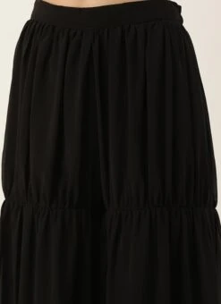 Black Foli Print Georgette Kurti Set Festive Wear -Mahra Clothing Shop Black Foli Print Georgette Kurti Set KSBS02302551 rrc2