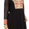 Black Georgette Asymmetrical Anarkali Suit Party Wear