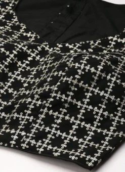 Black Georgette Embroidered Blouse Festive Wear -Mahra Clothing Shop Black Georgette Embroidered Blouse BLBS02303867 rrc1