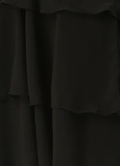 Black Georgette Embroidered Layered Dress Party Wear -Mahra Clothing Shop Black Georgette Embroidered Layered Dress DRBS02305155 rrc4