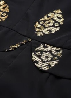 Black Georgette Sequins Jumpsuit Festive Wear -Mahra Clothing Shop Black Georgette Sequins Jumpsuit DRBS02306303 rrc1