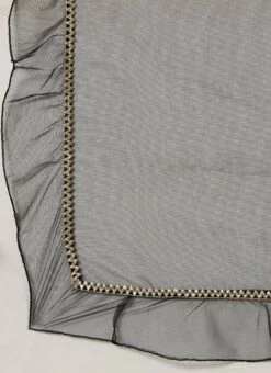 Dupatta From Black Georgette Sequins Narrow Straight Pant Suit After Six Wear -Mahra Clothing Shop Black Georgette Sequins Narrow Straight Pant Suit SLBS02211248 rrc4 2