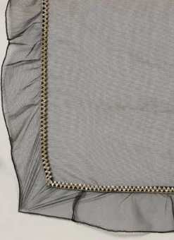 Bottom From Black Georgette Sequins Narrow Straight Pant Suit After Six Wear -Mahra Clothing Shop Black Georgette Sequins Narrow Straight Pant Suit SLBS02211248 rrc4