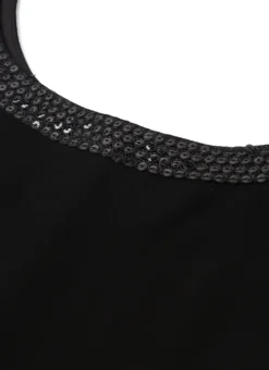 Black Georgette Top Work Wear 12 Black Georgette Top Work Wear -Mahra Clothing Shop Black Georgette Top KRBS02307699 rrc1