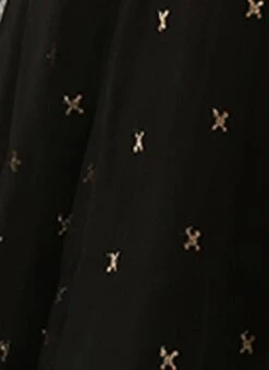 Black Net Embroidered Midi Dress Festive Wear -Mahra Clothing Shop Black Net Embroidered Midi Dress DRBS02206215 rrc4