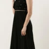 Teen Girls Black Net Sequins Gown Festive Wear