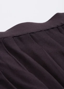 Black Printed Rayon Pleated Skirt Festive Wear -Mahra Clothing Shop Black Printed Rayon Pleated Skirt WBBS02012678 rrc1