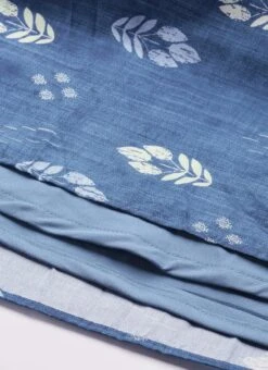 Blue Art Silk Digital Printed Dress After Six Wear -Mahra Clothing Shop Blue Art Silk Digital Printed Dress DRBS02210956 rrc4