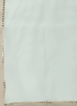 Top From Blue Art Silk Layered Gharara Suit After Six Wear -Mahra Clothing Shop Blue Art Silk Layered Gharara Suit SLBS02304995 rrc3