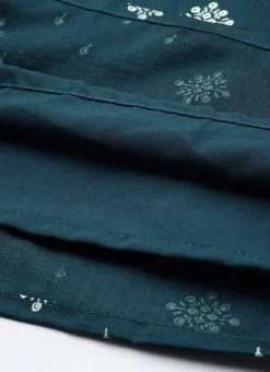 Top From Blue Art Silk Layered Gharara Suit After Six Wear -Mahra Clothing Shop Blue Art Silk Layered Gharara Suit SLBS02304995 rrc4