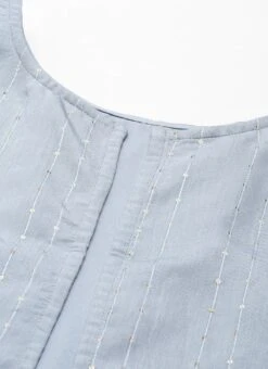 Blue Digital Printed Jacket Style Jumpsuit Festive Wear -Mahra Clothing Shop Blue Digital Printed Jacket Style Jumpsuit DRBS02212636 rrc3