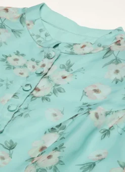 Top From Blue Digital Printed Kurta Set With Straight Pant After Six Wear -Mahra Clothing Shop Blue Digital Printed Kurta Set With Straight Pant KSBS02305245 rrc1 2