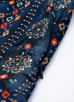 Blue Digital Printed Maxi Dress Party Wear -Mahra Clothing Shop Blue Digital Printed Maxi Dress DRBS02110966 rrc2