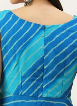 Blue Digital Printed Maxi Dress After Six Wear -Mahra Clothing Shop Blue Digital Printed Maxi Dress DRBS02205896 rrc3 1