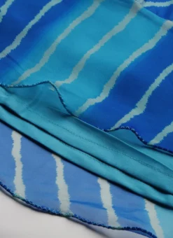 Blue Digital Printed Organza Dress Party Wear After Six Wear -Mahra Clothing Shop Blue Digital Printed Organza Dress DRBS02205866 rrc4