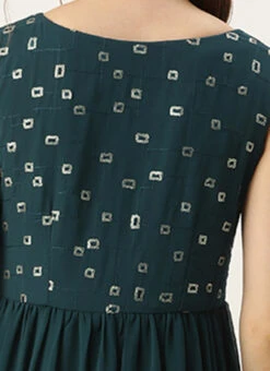 Blue Embroidered Georgette Dress Festive Wear -Mahra Clothing Shop Blue Embroidered Georgette Dress DRBS02305142 rrc2