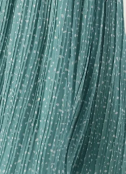 Teen Girls Blue N White Printed Pleated Georgette Gown Party Wear -Mahra Clothing Shop Blue N White Printed Pleated Georgette Gown IWBS02211196 rrc4