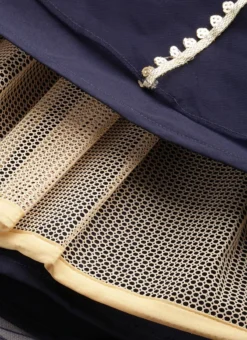 Blue Velvet Embroidered Gown With Dupatta Party Wear -Mahra Clothing Shop Blue Velvet Embroidered Gown With Dupatta IWBS02212536 rrc3