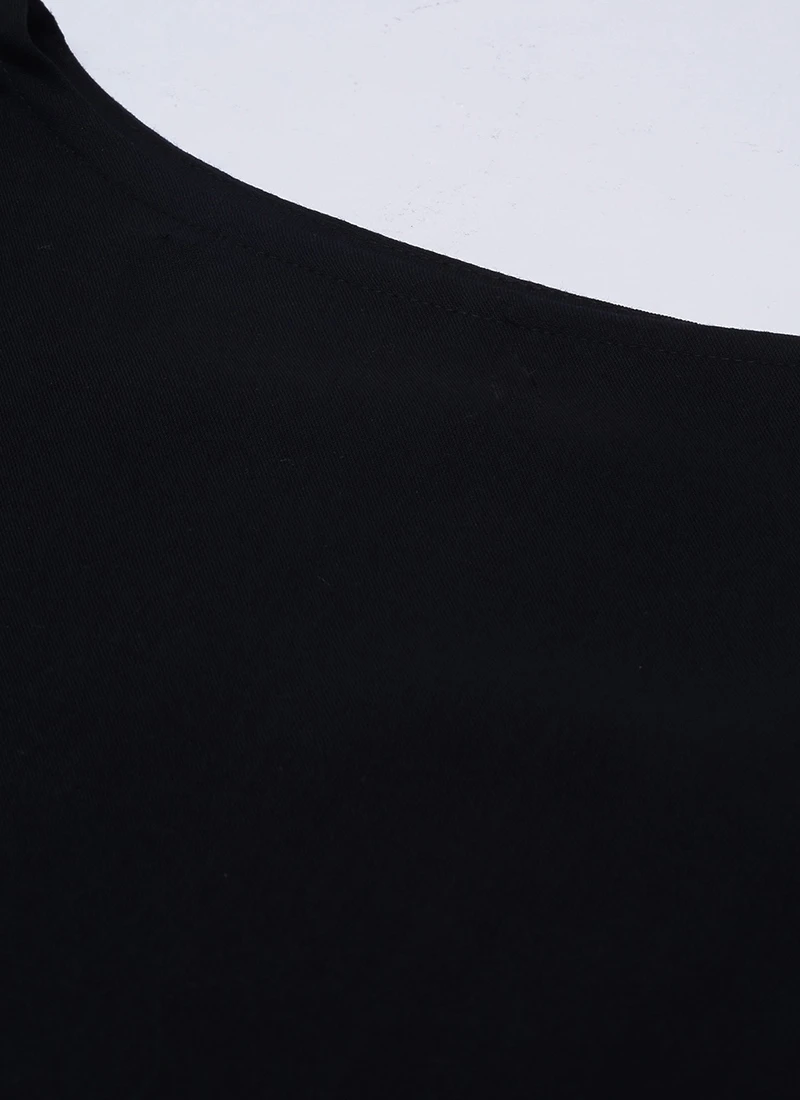 Boat Neck Black Rayon Printed Top N Jacket Set After Six Wear 6 Boat Neck Black Rayon Printed Top N Jacket Set After Six Wear - Image 6