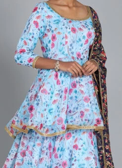 Ethnovog Blue Lehenga Set Festive Wear