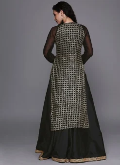 Ethnovog Jacket Style Skirt Set Festive Wear -Mahra Clothing Shop Bollywood Vogue Customised Jacket Style Skirt Set IWBV01903878RTW b