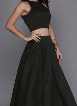 Ethnovog Jacket Style Skirt Set Festive Wear