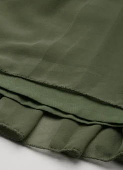 Cream Embroidered Layered Dress Party Wear -Mahra Clothing Shop Cream Embroidered Layered Dress DRBS02209666 rrc4