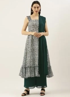 Teen Girls Cream N Green Strap Neck Palazzo Set Festive Wear 6 Teen Girls Cream N Green Strap Neck Palazzo Set Festive Wear -Mahra Clothing Shop Cream N Green Strap Neck Palazzo Set SLBS02104294 u