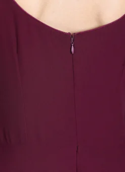 Embroidered Burgundy Georgette Gown Festive Wear -Mahra Clothing Shop Customised Embroidered Burgundy Georgette Gown IWBV01905473 rrc2