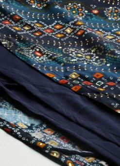 Dark Blue Printed Angarkha Gown Festive Wear 15 Dark Blue Printed Angarkha Gown Festive Wear -Mahra Clothing Shop Dark Blue Printed Angarkha Gown IWBS02110833 rrc4