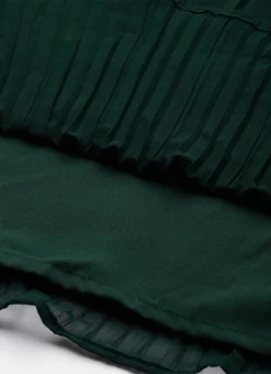 Dark Green Embroidered Georgette Dress Festive Wear After Six Wear -Mahra Clothing Shop Dark Green Embroidered Georgette Dress DRBS02210919 rrc3 1