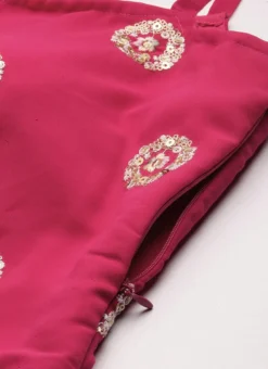 Bottom From Dark Pink Georgette Embroidered Gharara Set After Six Wear 14 Bottom From Dark Pink Georgette Embroidered Gharara Set After Six Wear -Mahra Clothing Shop Dark Pink Georgette Embroidered Gharara Set IWBS02301145 rrc3 1