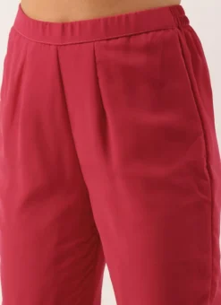 Dupatta From Dark Pink Georgette Embroidered Gharara Suit Set After Six Wear -Mahra Clothing Shop Dark Pink Georgette Embroidered Gharara Suit Set SLBS02212480 rrc2 1