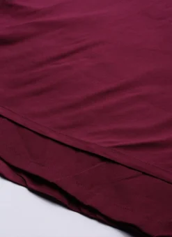 Dark Purple Boat Neck Embroidered Dress Wedding Wear -Mahra Clothing Shop Dark Purple Boat Neck Embroidered Dress DRBS02106430 rrc4