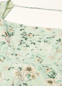 Digital Printed Green Muslin Maxi Dress Party Wear -Mahra Clothing Shop Digital Printed Green Muslin Maxi Dress DRBS02206175 rrc1