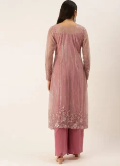 Teen Girls Embroidered Jacket With Crop Top N Palazzo Festive Wear -Mahra Clothing Shop Embroidered Jacket With Crop top N Palazzo IWBS02111145 b