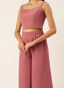 Teen Girls Embroidered Jacket With Crop Top N Palazzo Festive Wear