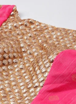 Ethnovog Pink Embroidered Gown Party Wear -Mahra Clothing Shop EthnoVogue Pink Custom Made Embroidered Gown IWBS01809210 rrc1