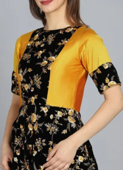 Ethnovog Multicolored Embroidered Gown Party Wear -Mahra Clothing Shop Ethnovog Customised Multicolored Embroidered Gown IWBS01901252 rrc1