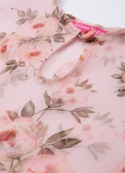 Floral Printed Organza Kaftan Dress After Six Wear Party Wear -Mahra Clothing Shop Floral Printed Organza Kaftan Dress DRBS02110875 rrc1