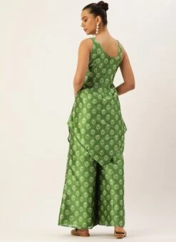 Bottom From Green Art Silk Digital Printed Co Ords Set After Six Wear -Mahra Clothing Shop Green Art Silk Digital Printed Co Ords Set IWBS02210899 b 1
